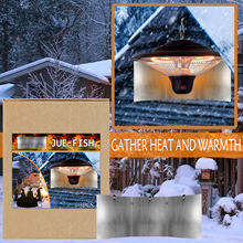 懸掛式加熱反射罩冬季家居庭院戶外鋁合金太陽聚熱反射器