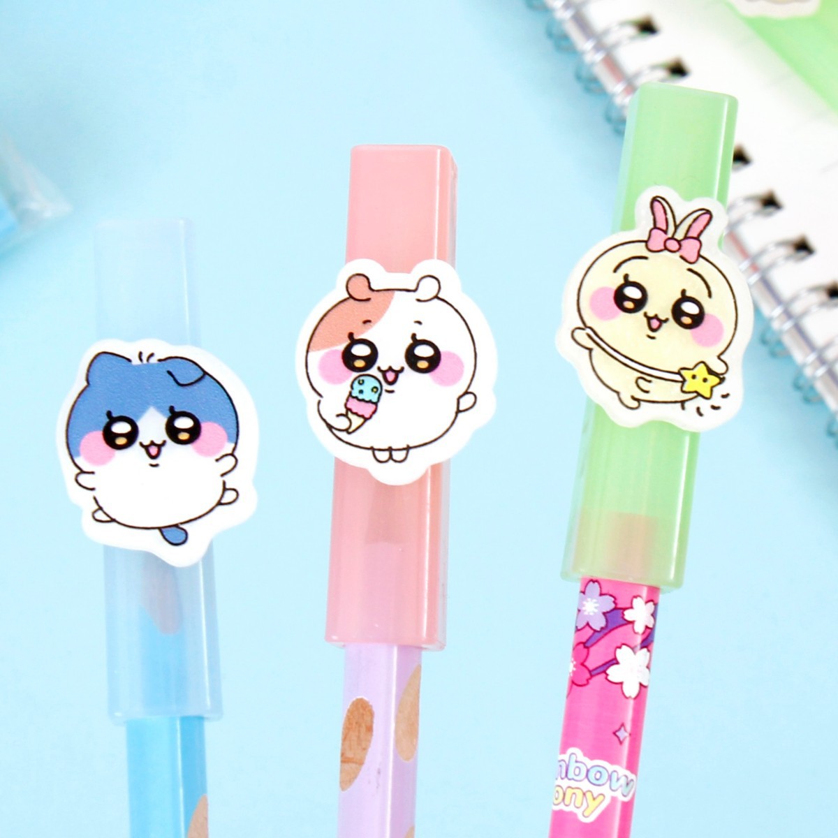 可爱方型铅笔帽保护套女孩一正笔套小学生可爱创意简约铅笔延长器