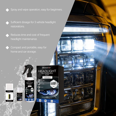 Agent for Car Headlights, Cleaning/curing agent