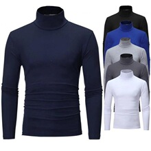 I 52648 High Neck Slim Fit Long Sleeve T-Shirt ���I����T��