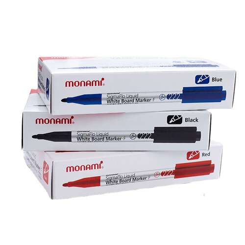 MONAMI Mark pen straight liquid whiteboard 05029 felt tip pen water-based fine whiteboard pen erasable pen