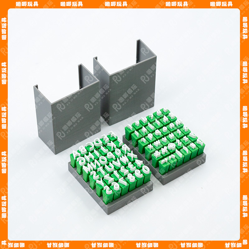 Nuevo producto transfronterizo creativo Alphabet clay seal conjunto de sellos de arcilla con letras mayúsculas y minúsculas