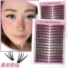 DINGSEN つけまつげメーカーはヨーロッパとアメリカのセグメント化されたヘアホットメルト 30P40P50P60P80P14 列を安定供給しています