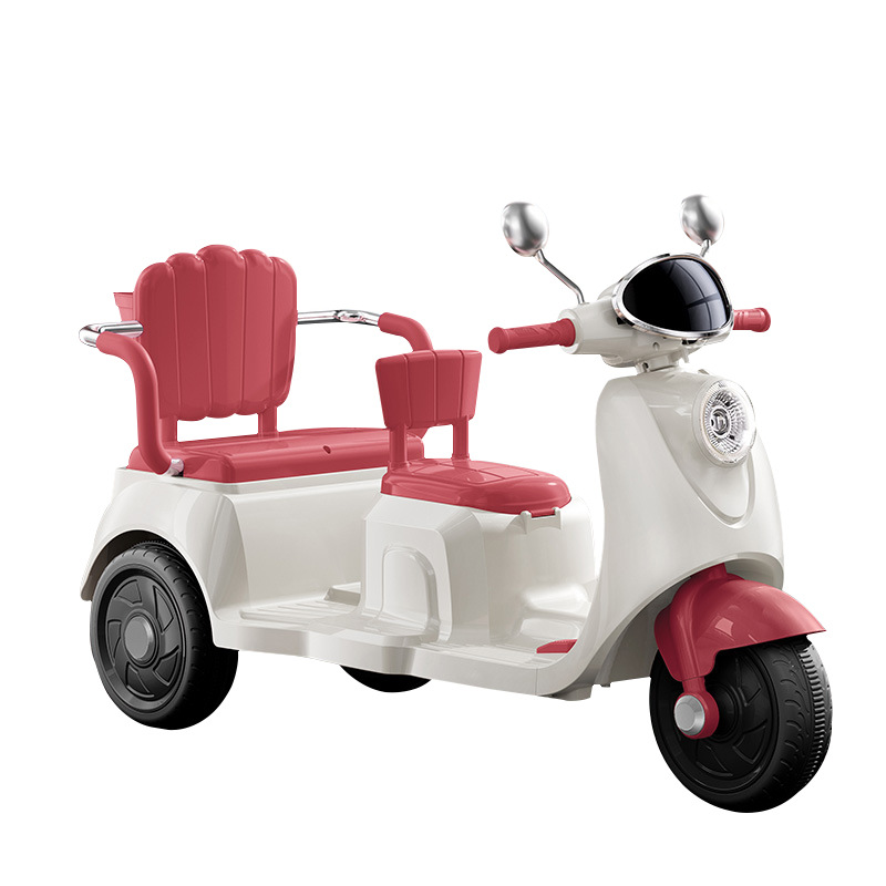 Red and white single drive + double seat (6v4 battery)