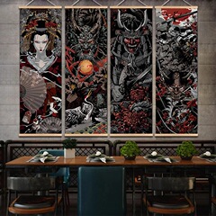 Masterpiece of Pine Wood with Japanese Style Geisha Decoration, Home Wall Art, Spray Painting, Cross-Border Supply