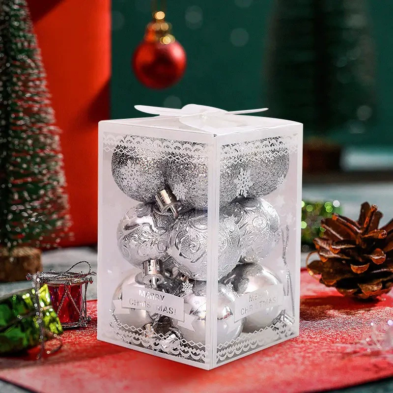 4 см Christmas ball anti -shiny украшение для елки в однотонном праздничном стиле