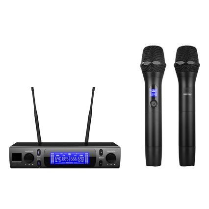 Vm300 One-To-Two Wireless Microphone Stage Wedding Conference Professional Microphone Home Ktv Wireless Microphone