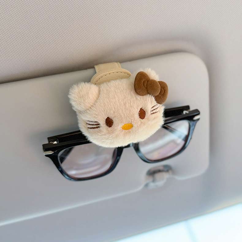 車用メガネクリップ、車用サングラスクリップ、サングラス収納サンバイザー、磁気吸引、かわいい、ハイエンド女性|undefined