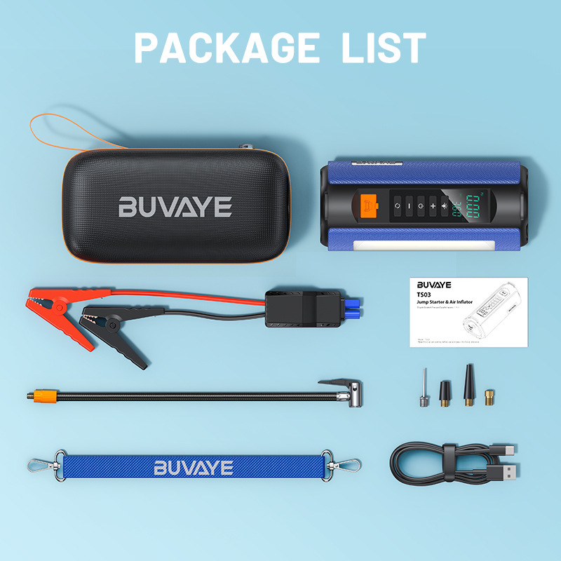 [Ts03] Cross-Border Car Emergency Jump Starter and Air Pump All-In-One Multifunctional Power Bank Ignition Device