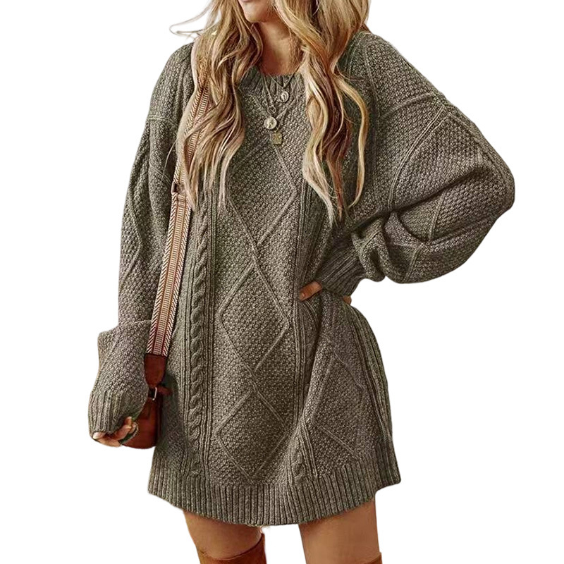 Demi-season fashionable long Japanese retro sweater