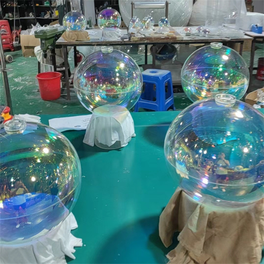 幻彩炫彩泡泡球七彩透明球圣诞球许愿球生日蛋糕装饰摆件批发