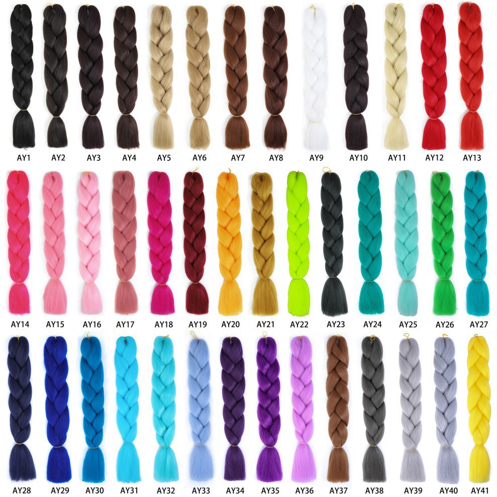 Trenzas Africanas Sintéticas de Fibra de Alta Temperatura para Crochet