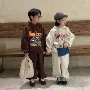 女童儿童字母男童卫衣