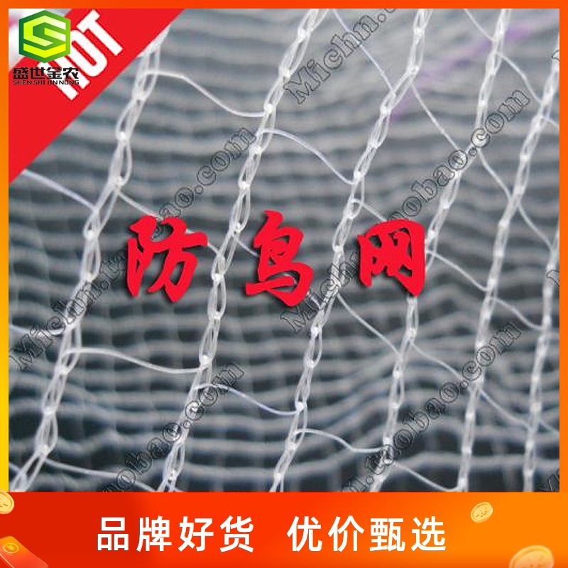 工厂直营果园防护网果树防鸟网家禽养殖网阳台园艺用品尼龙网透明