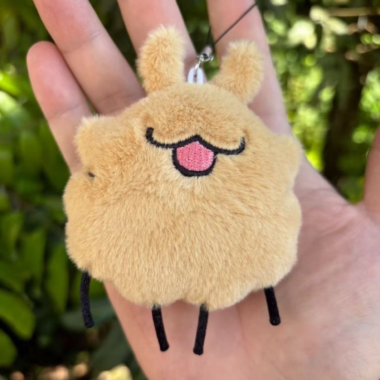 Plush Doll Cute Toy Pendant Hollow Knight Song of Silk Fan Flea Puppy Keychain Little Knight