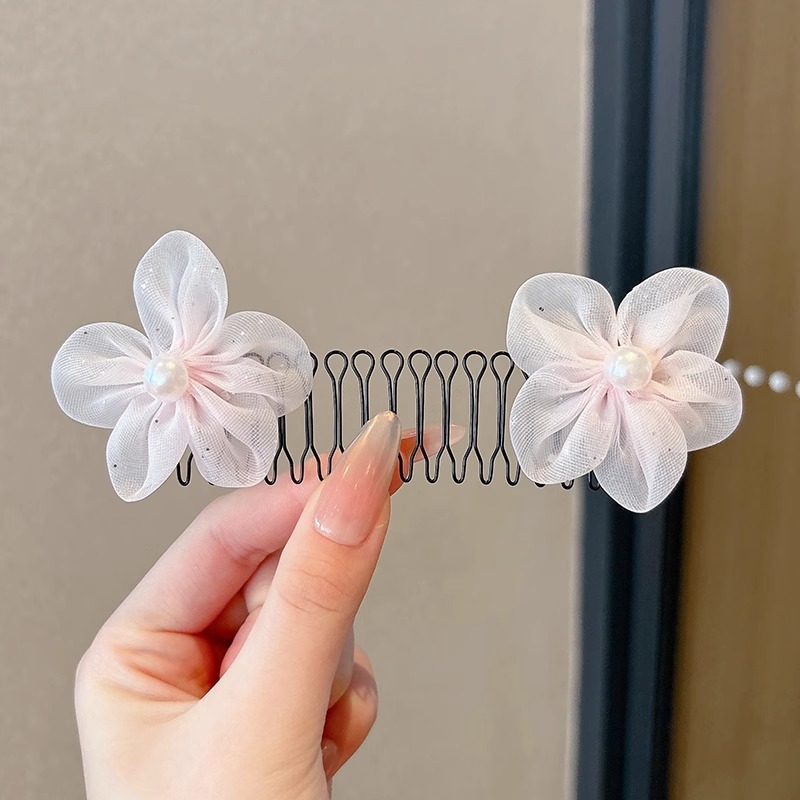 Arteto de acabado de cabello roto para niños niña linda tarjeta de cabello con peine niña bebé flequillo Haila peine horquilla tocado