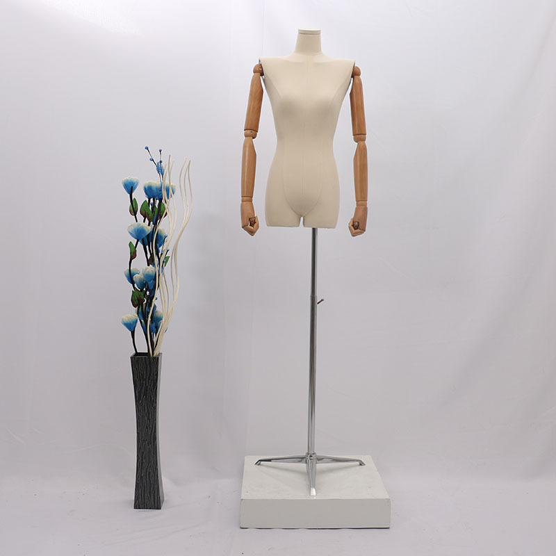 Hombro plano modelo femenino venta al por mayor tienda de Ropa Accesorios modelo de ropa de mujer estante maniquí soporte de exhibición modelo de media longitud