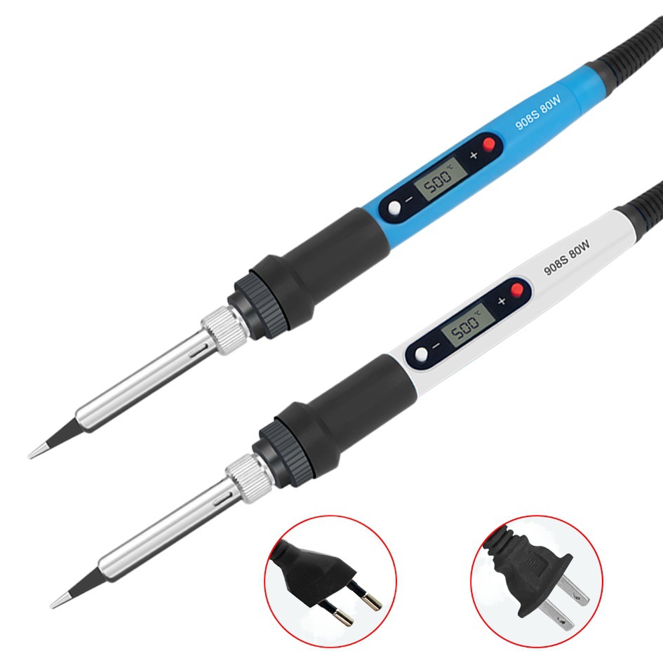 80W calefacción interna pantalla digital temperatura ajustable temperatura constante soldadura eléctrica traje eléctrico luotie soldadura eléctrica pluma herramientas de reparación del hogar