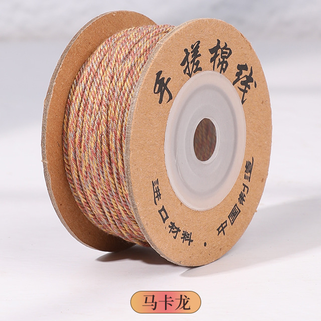 藏式手搓棉绳编织绳diy文玩手串项链流苏线盘缠花绳手搓绵线藏绳|undefined