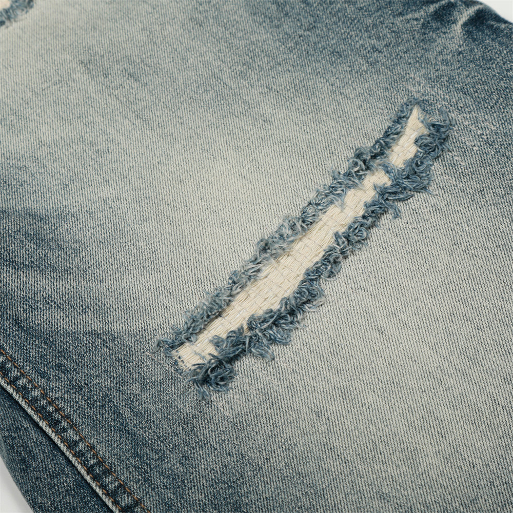 Men's Punk Retro Ripped Washed Jeans High Street Trendy Distressed Chic Wide Leg Pants mid Waist Long Softener Machine Washable_mkmklike.com