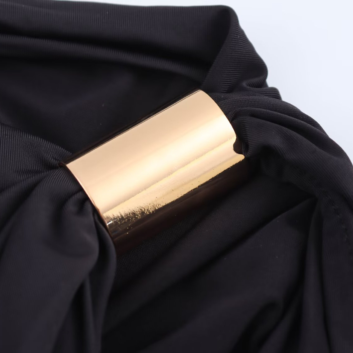 Women's Asymmetrical Nylon Top Spring New Arrival American Fashionable Versatile Design_ecoleips.com