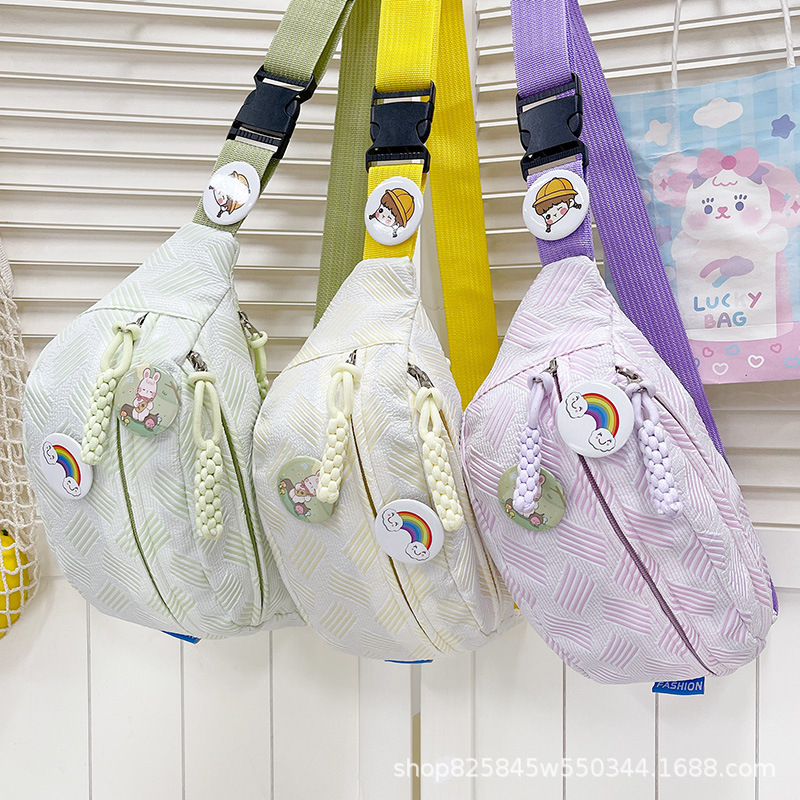 Bags for Women Simple Casual Small Fresh Sports Chest Bag Large Capacity Crossbody Bag Niche Student Fashion Waist Bag Cross-Border