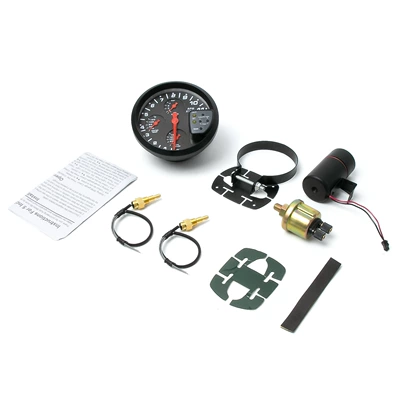 Four-in-one car modified meter 5 automobile instrument - unlabeled-black-four-in-one