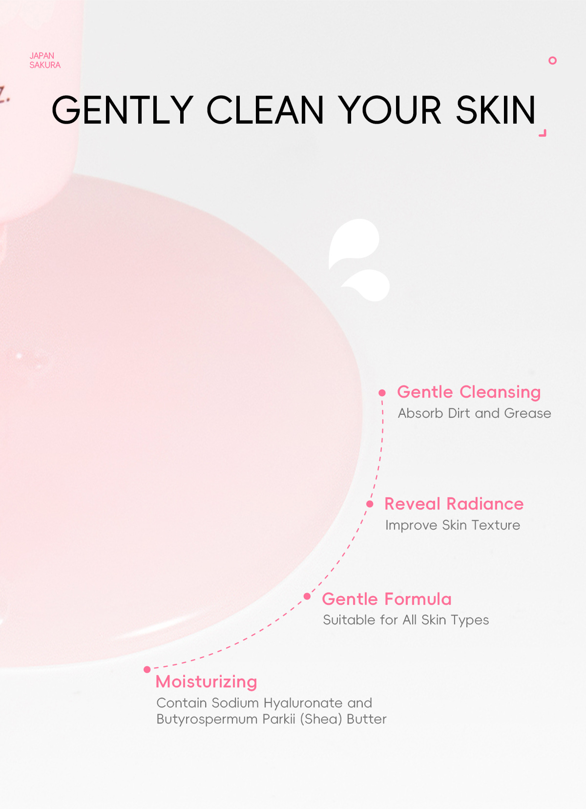 Cross-border LAIKOU Cherry Blossom Peel-off Mask 80g Hydrating, Moisturizing, Cleansing and nourishing skin manufacturer in stock undefined