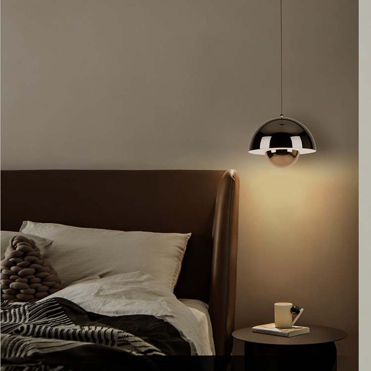Elevación flotante dormitorio cabezal de cama lámpara de noche ventana de crema PV1 brotes de flores lámpara de comedor lámpara de la isla nórdica
