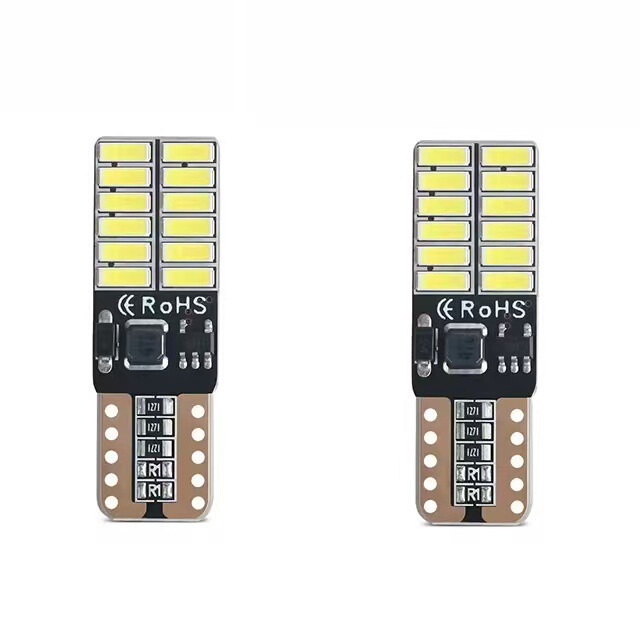 12V-24V Car Led Decoding Constant Current Width Indicator Light T10 4014 24Smd License Plate Light Reading Blue Red 12V-24V Car Led Decoding Constant Current Width Indicator Light T10 4014 24Smd License Plate Light Reading Blue Red
