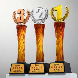 创新金银铜数字奖杯比赛评比优秀团队年会颁奖销售冠亚季军
