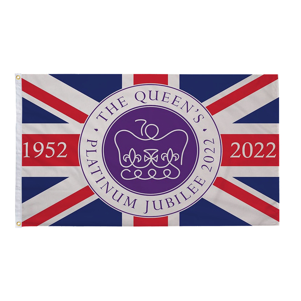 跨境现货英国女王节英国国旗3*5ft涤纶大旗旗帜装饰UK JUBILEE详情14