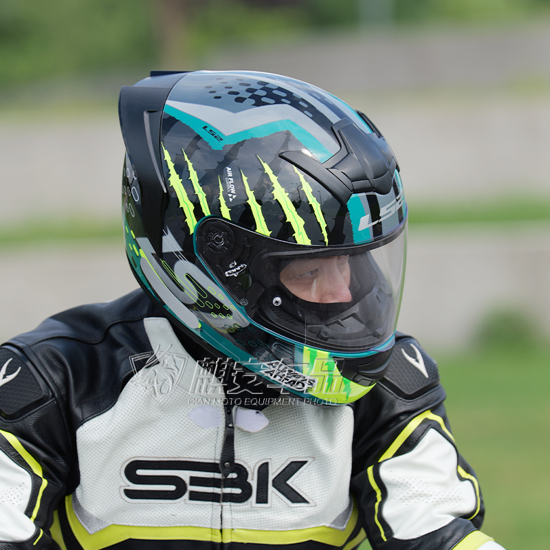 LS2 Helmet Motorcycle Full Helmet 352 Big Tail 3C plus size Bluetooth Four Seasons Breathable Electric Vehicle Safety Winter for Men and Women