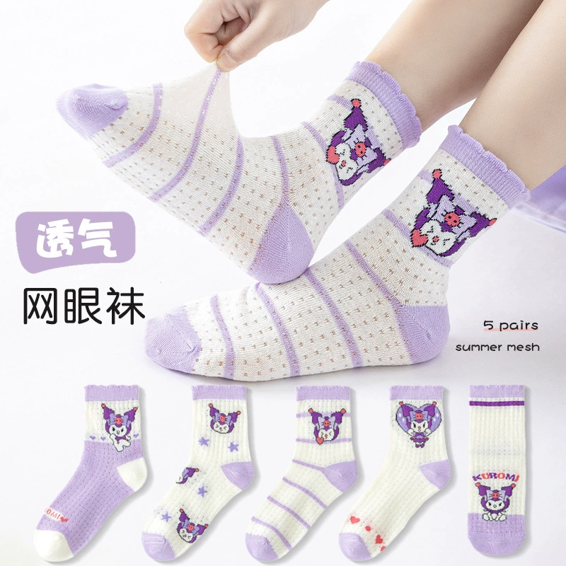 Summer children's cartoon thin breathable socks, for teenagers