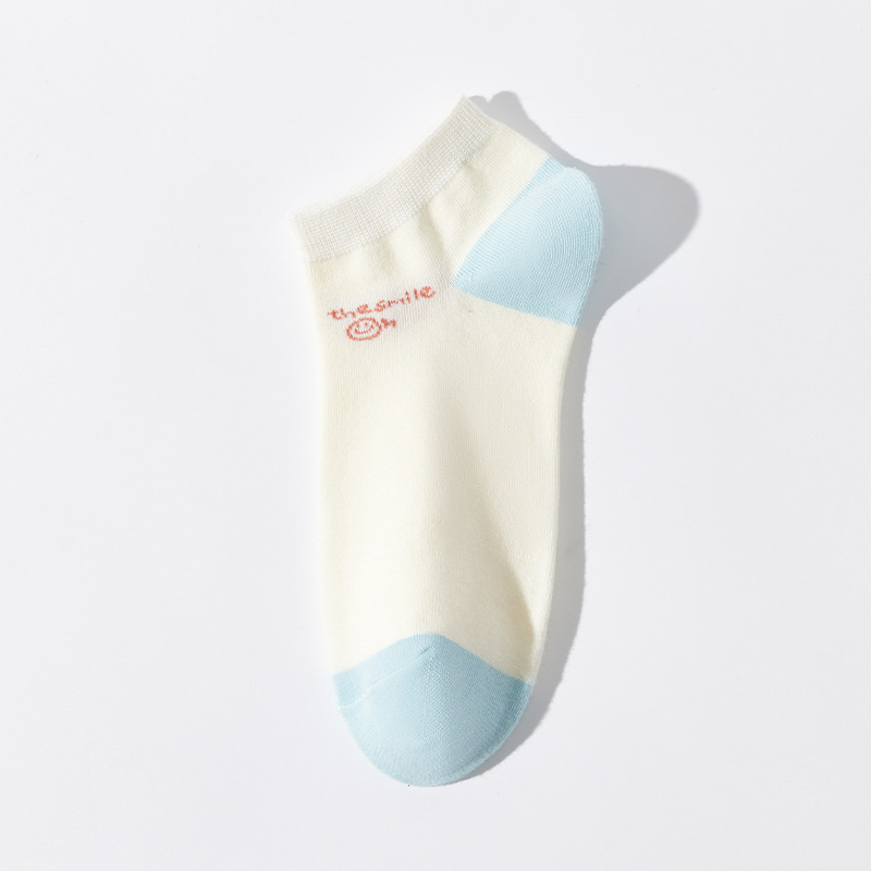 Zhuji calcetines de las mujeres de primavera y verano de corte bajo-Top corto tobillo calcetines de moda de algodón japonés suave sudor-absorbente calcetines de las mujeres al por mayor de algodón