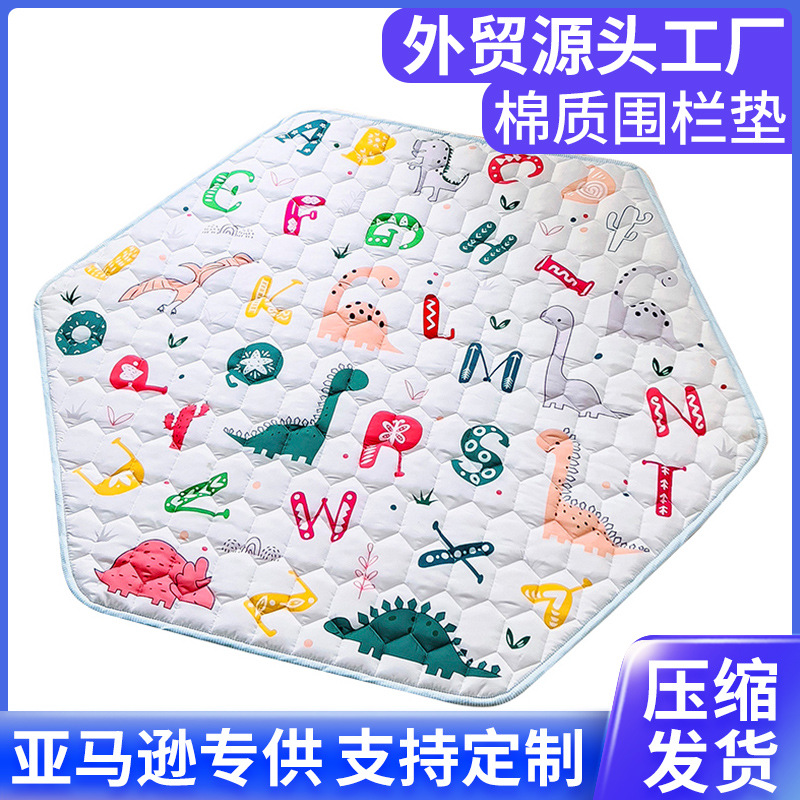 Bebé estera antideslizante estera de la cerca de Amazon lavable engrosada bebé gateando estera niños plegable gateando estera del piso