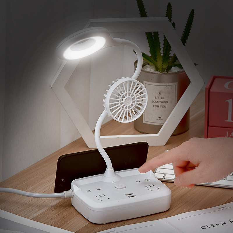 网红LED护眼台灯插座转换器USB插电多功能卧室床头婴儿喂奶小夜灯
