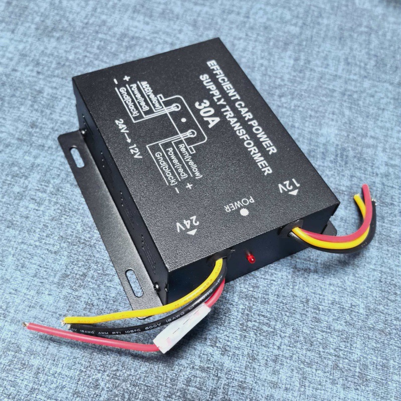 Vehicle-Mounted 24V to 12V Dc Power Converter Inverter Step-Down Transformer for Truck Camera Modification