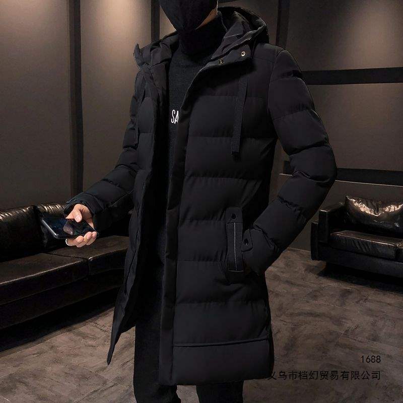 羽绒棉服冬季保暖加厚外套棉衣青年男士中长款防寒外套上衣棉袄
