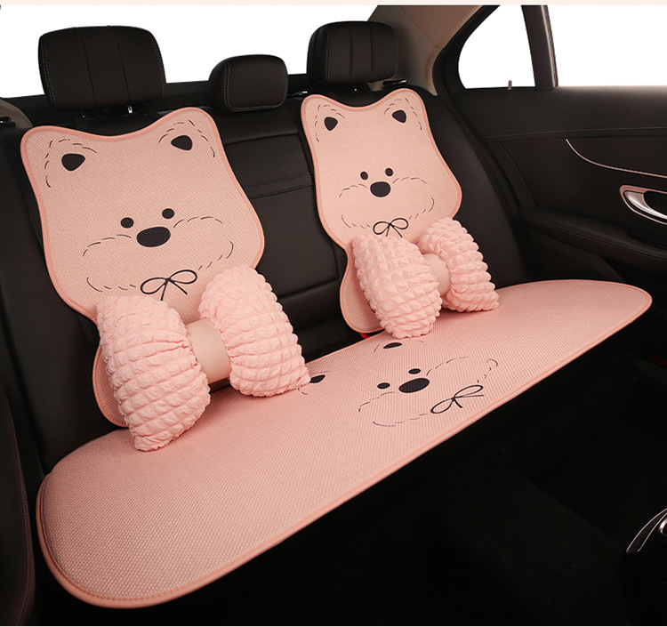 Car Seat Cushion for All Seasons, High-End Women's Summer Seat, Rear Thin Car Seat Cover, Seat Cushion, West Highland