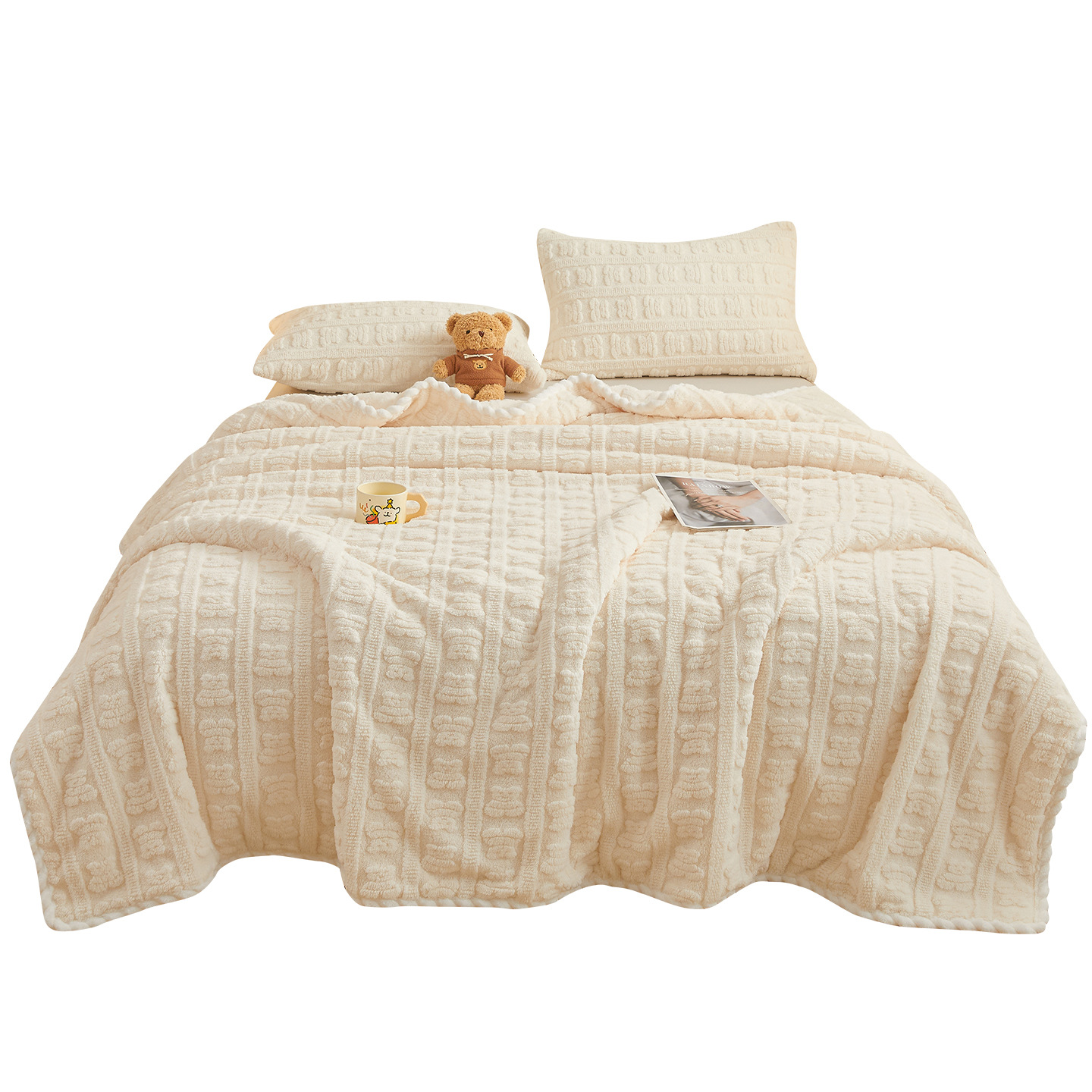 Leche mantas de peluche invierno grueso mantas de peluche mantas de siesta mantas de peluche de coral mantas de peluche de oficina almuerzo edredón pequeño