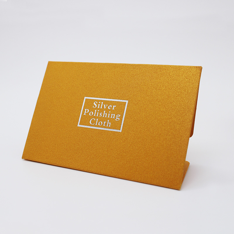 Concha de papel nacarado textura piel de venado terciopelo paño de limpieza de plata paño de limpieza de oro joyas paño de pulido anti-oxidación Amarillo Negro