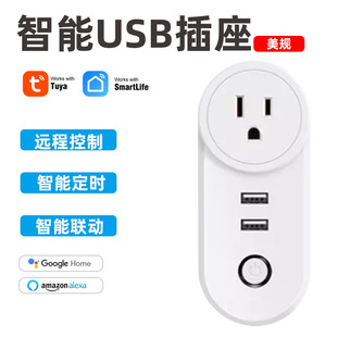 USB remote control timing linkage voice control plug-in WIFI mobile phone APP one-key Link Smart Socket