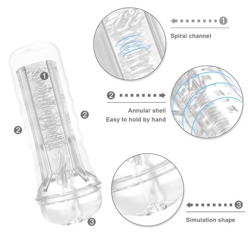 New flashlight for men, portable soft plastic airplane cup, fun oral sex simulation masturbation device, adult foreign trade trainer