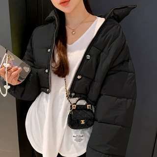 已出货 2026冬季新款立领棉服女韩系宽松休闲短款面包服棉衣27255