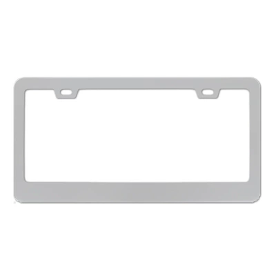 Be Used as a Logo License – License plate holder/license plate holder - square-hole-sharp-corner-stainless-steel-natural-color