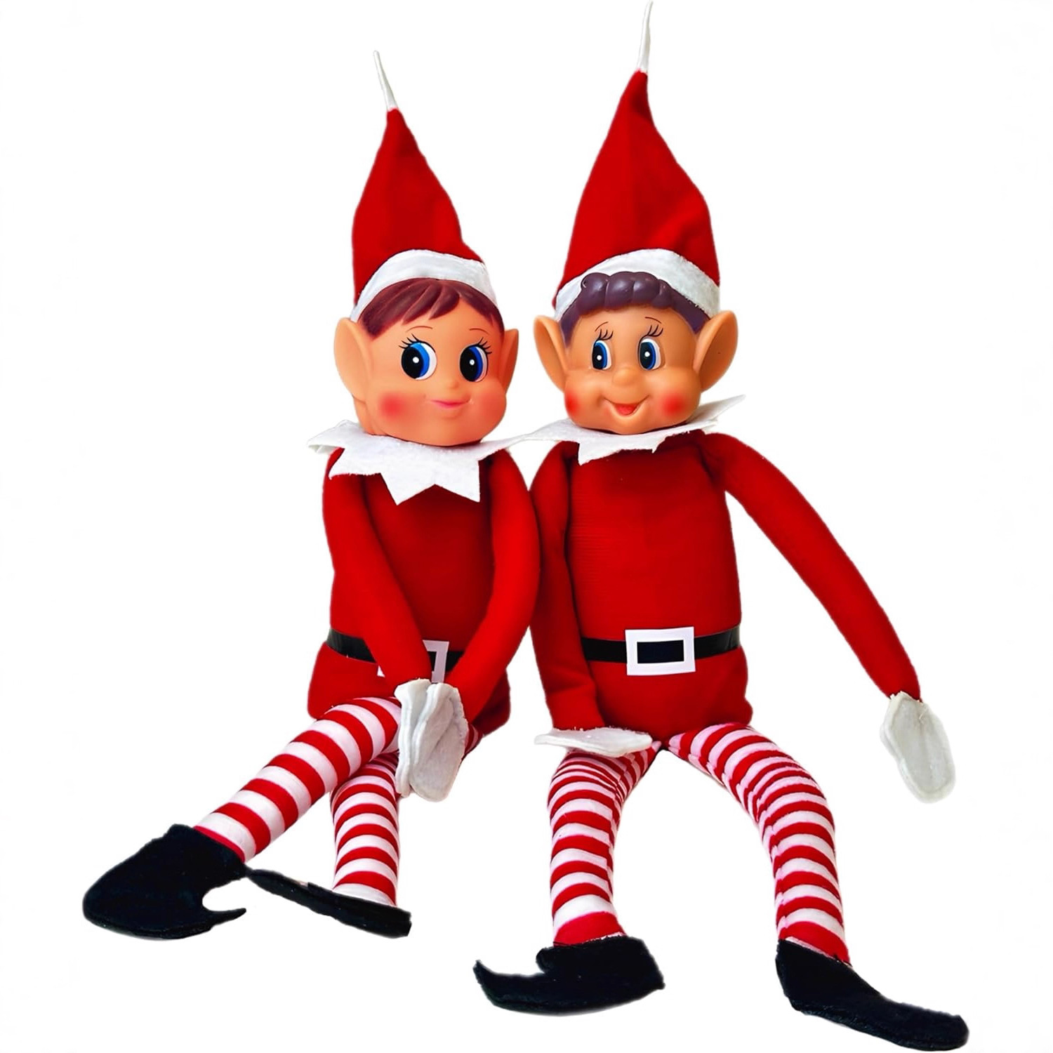 Adorno de elfo navideño para estantería