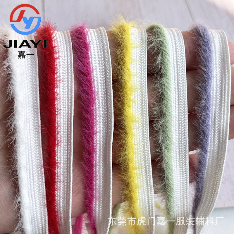 New 1cm Long Plush Piping Cord for Home Textiles, Cushion Edging, Fur Trim, and Accessories in Stock New 1cm Long Plush Piping Cord for Home Textiles, Cushion Edging, Fur Trim, and Accessories in Stock