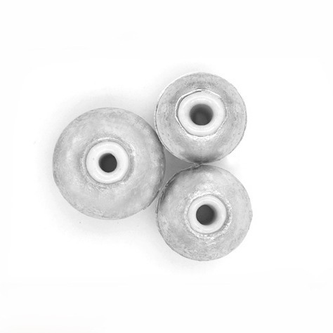 Silver carp and bighead carp porcelain ring lead pendant ceramic ring lead pendant water monster fixed wind bead lead pendant porcelain ring lead pendant