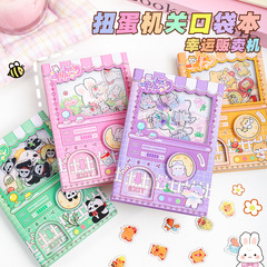 創意カピバラの卵を捻る機関のポケットの本は携帯してかわいいアニメの趣味が子供の学生の手帳を解凍します。